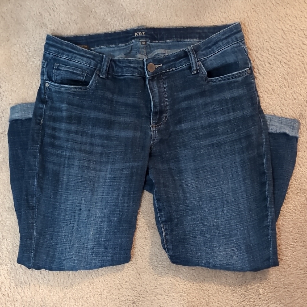 Kut from the Kloth Dark Wash Cropped Jeans